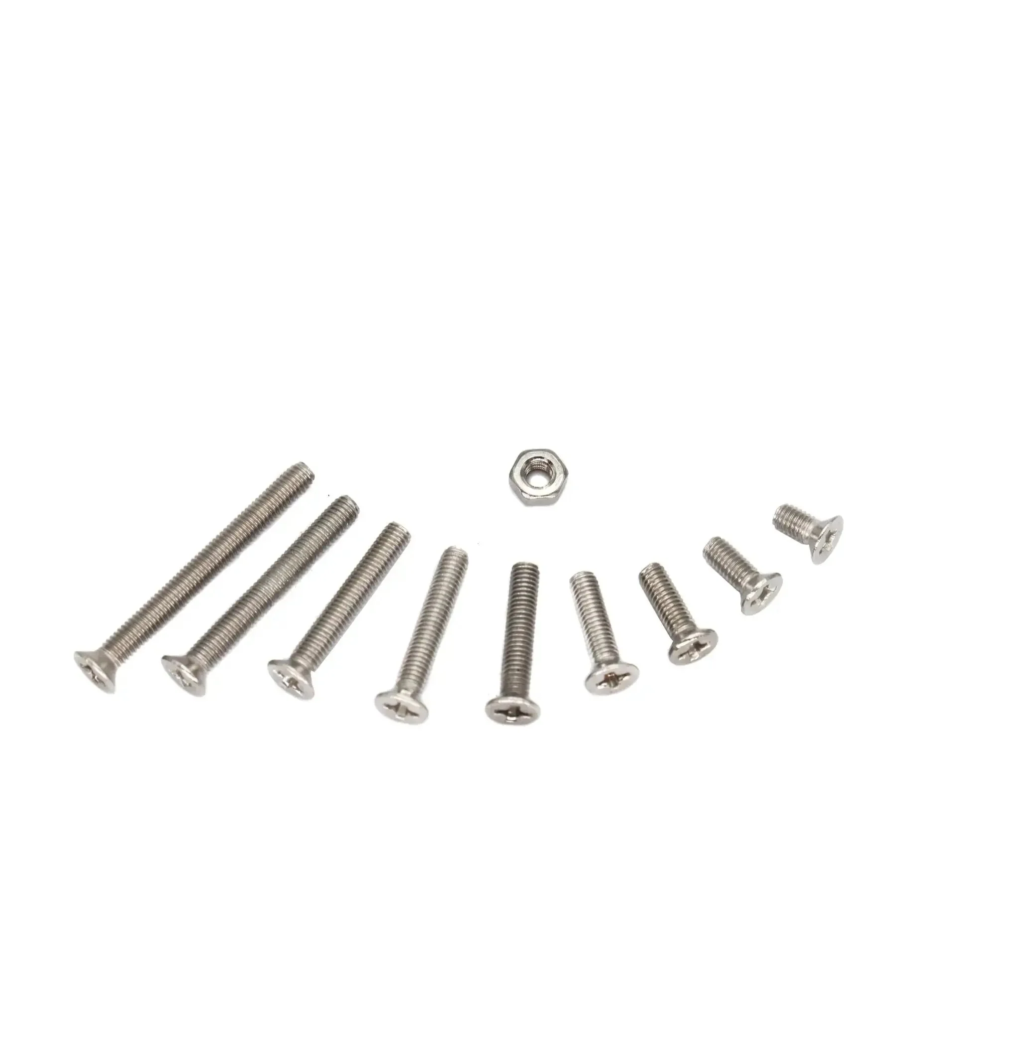940Pcs M2 M3 M4 M5 Phillips Countersunk Flat Head Machine Screws With Hex Nuts And Flat Washers Assortment Kit For DIY Pros, Home Improvement, And Everyday Hardware Hacks - Image 3