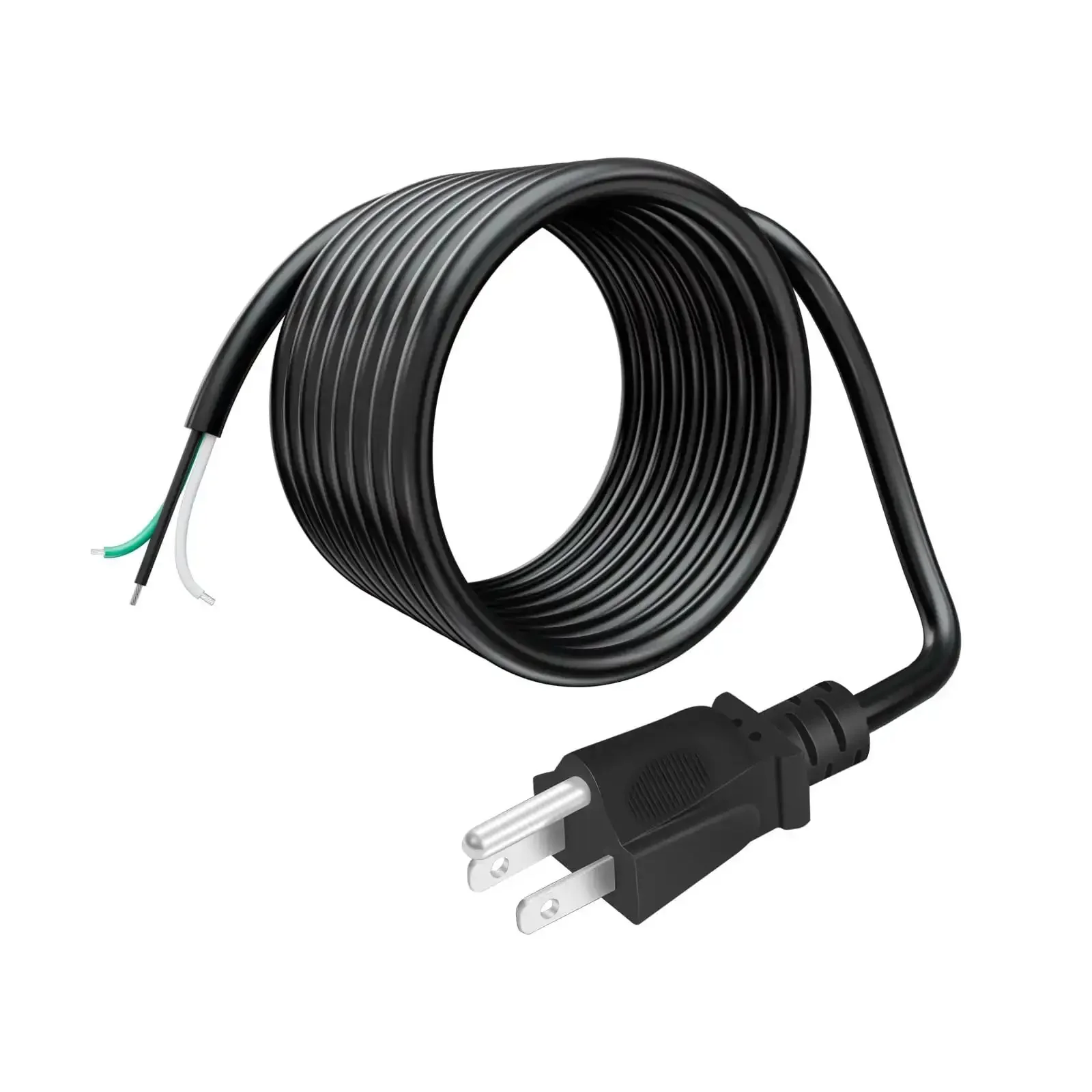 9.8ft 12 Gauge Heavy Duty Replacement Power Cord For Tools And Home Gear 3 Prong 12 AWG 3 Conductor Black Pigtail Cable 110V 115V 120V Built To Last For Versatile Wiring - Image 7