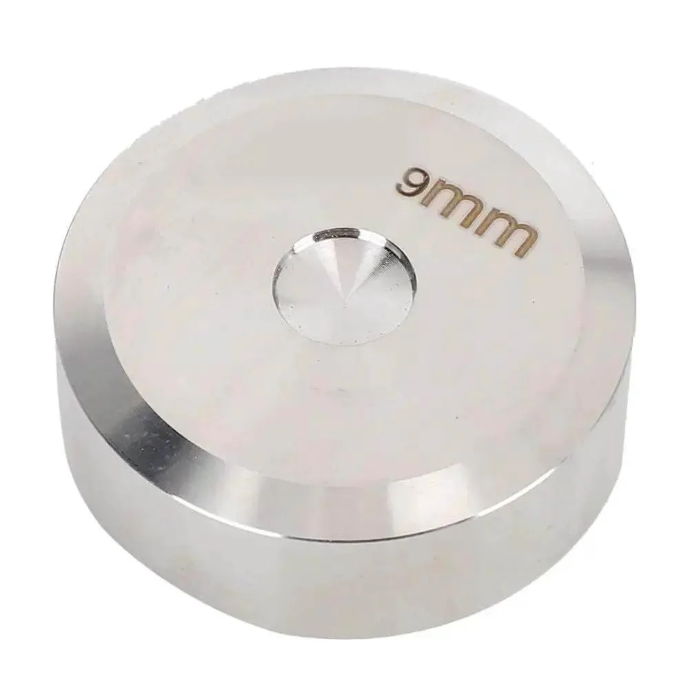 9mm Double Sided Rivet Punch For Leather Craft Dope Stainless Steel Round Hole Punch Die Tool Button Installation Tool Erosion Resistant Rivet Punch With Comfortable Grip Built To Last For DIY Projects And Garment Accessories - Image 3