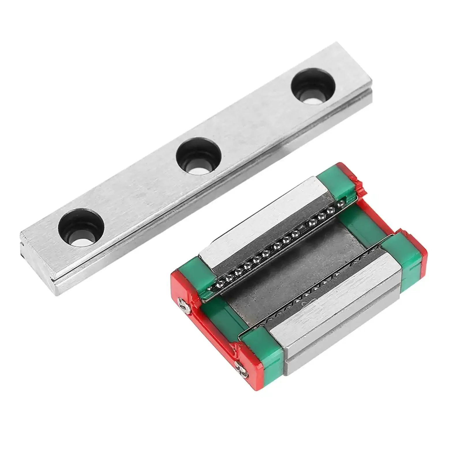 9Mm Linear Rail Mini Bearing Steel Rail And Slide Block Set With 55Mm Length Built To Last Four Point Load Bearing System Ball Retainer For Easy Interchange Built In Lubrication System For Smooth Motion In Precision Machinery - Image 2