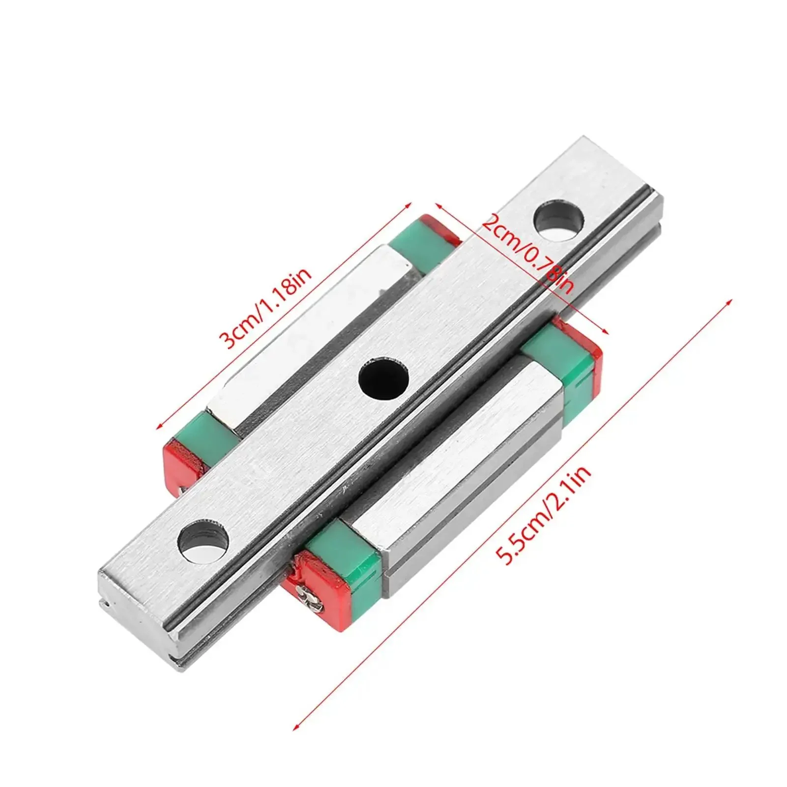 9mm Miniature Linear Rail With Bearing Steel Block For Mini Rail Systems Ball Retainer Design Lubrication System And 4 Point Load Bearing Rock Solid Precision For Measurement Sets 55mm Travel - Image 7