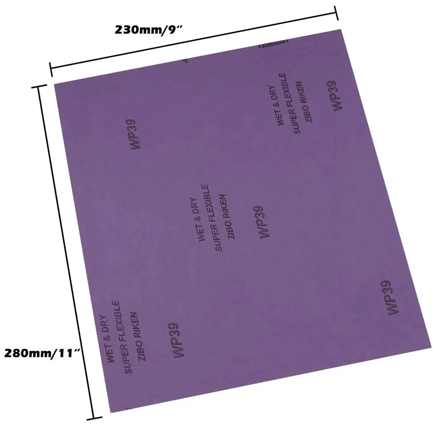 9x11 Inch Wet Dry Sandpaper Kit 24 Pcs Alumina Abrasive Grits 60 80 120 150 180 240 320 400 For Wood Furniture Auto Metal Polishing And Grinding All Purpose Assorted Sheets - Image 6