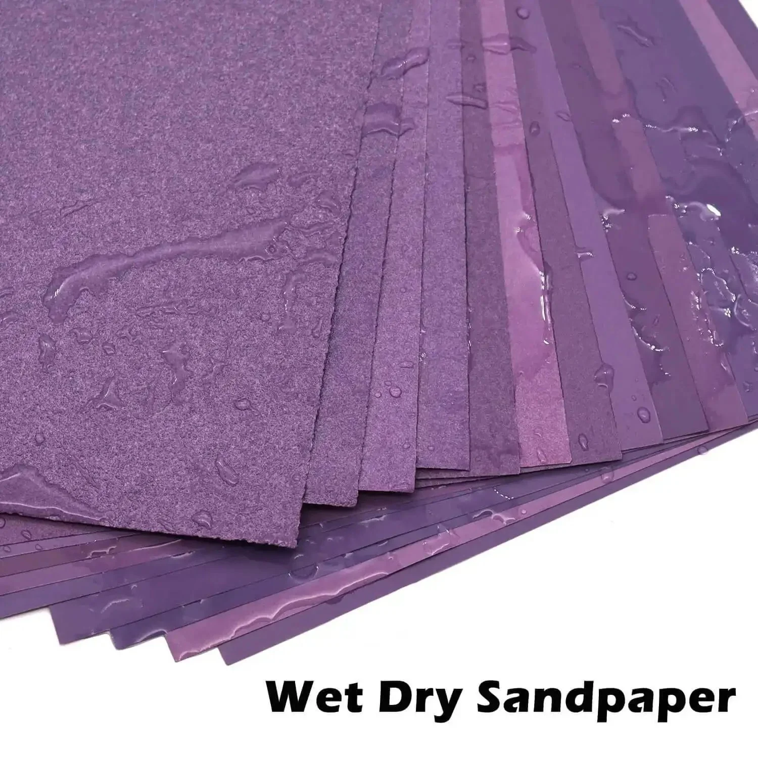 9x11 Inch Wet Dry Sandpaper Kit 24 Pcs Alumina Abrasive Grits 60 80 120 150 180 240 320 400 For Wood Furniture Auto Metal Polishing And Grinding All Purpose Assorted Sheets - Image 7