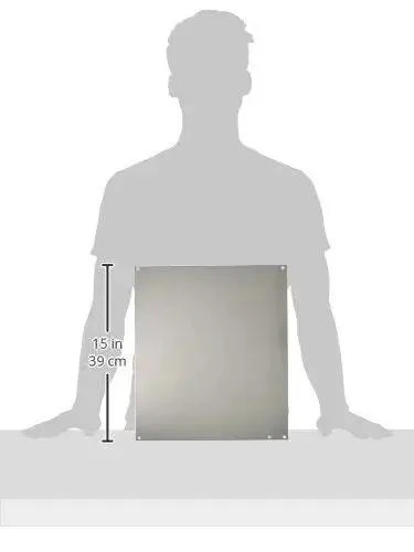 A16P14 Conductive Panels For JIC Enclosures In Steel Or Aluminum 14 Gauge 14.75 By 12.88 Inches Fits 16 By 14 Inch Boxes White Polyester Powder Coat Finish Or Conductive Coating Heavy Duty - Image 2