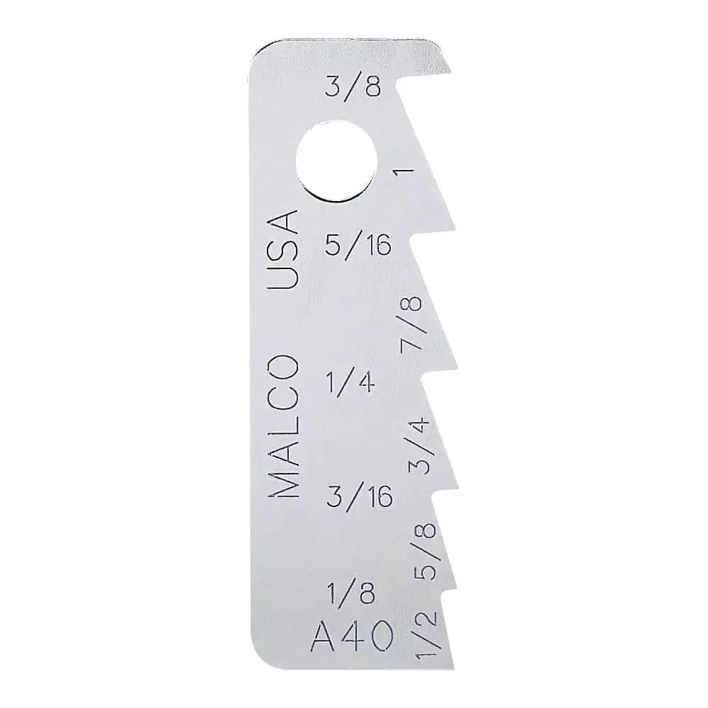 A40 USA Made Sheet Metal Scriber With Five Teeth Delivers Ten Scribing Depths, Pocket Ready Compact Tool With Hang Hole And Magnet, Stored In Reusable Vinyl Pouch For Quick Trims On Galvanized Metal