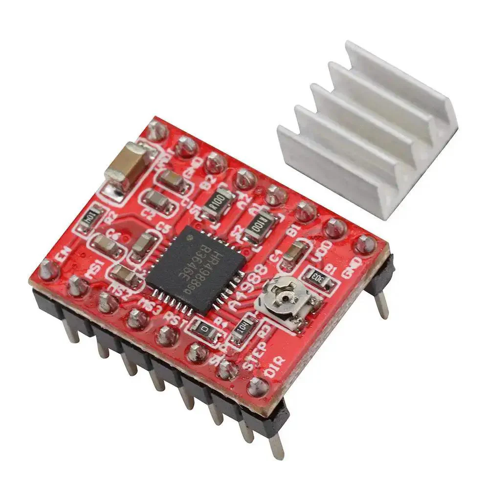 A4988 Stepper Motor Driver Module With Heat Sink For Arduino 3D Printer CNC Machine And Robotics Rock Solid Microstep Controller With Overcurrent Protection Handles Full Half Quarter Eighth Sixteenth Step Modes For Smooth Motion - Image 4