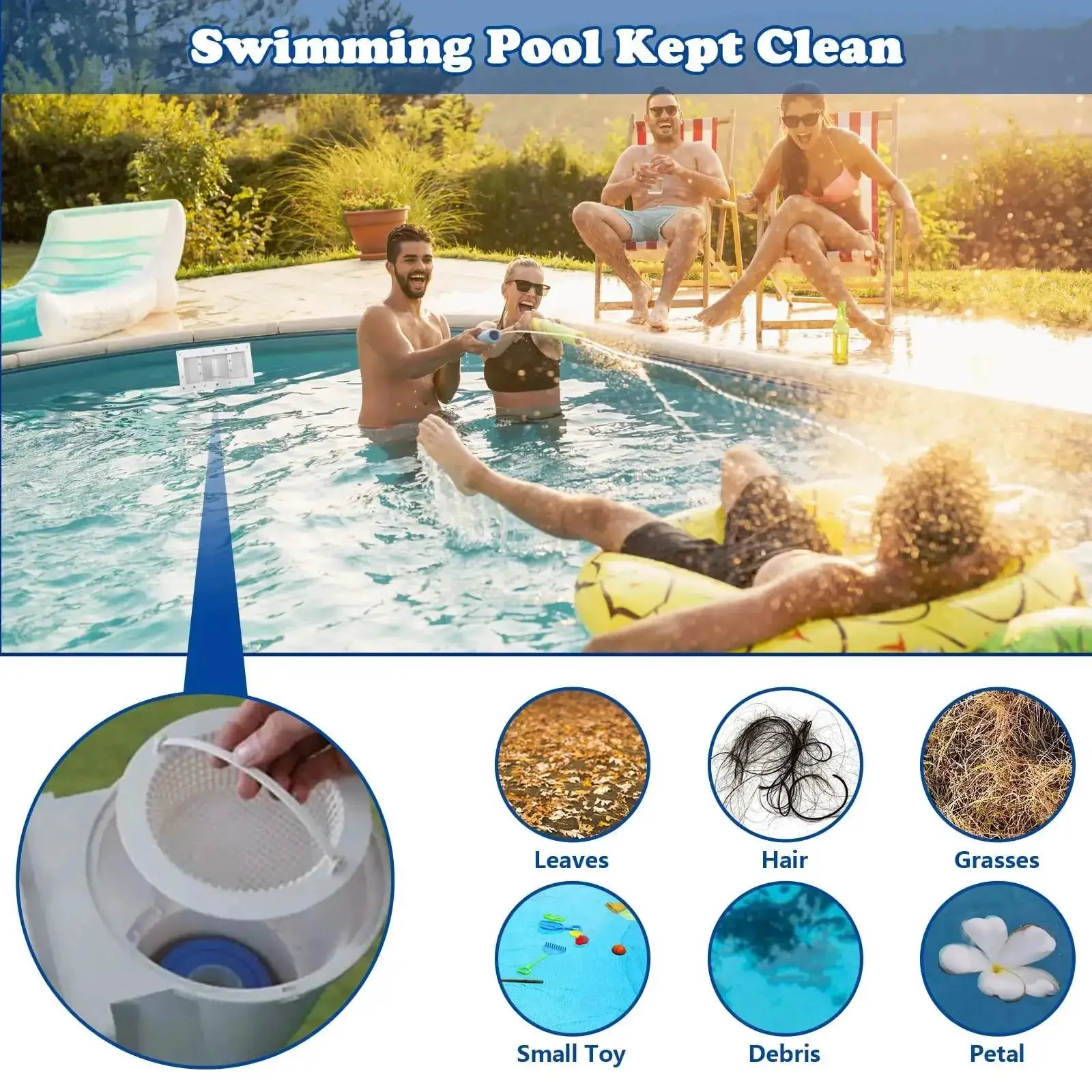 Above Ground Pool Skimmer Kit With Wide Mouth Thru-Wall Opening, Durable ABS One-Piece Skimmer, Rugged All Weather Construction, Outer 13 9 16 In By 7 9 16 In, Inner 11 15 16 In By 5 5 16 In, Will Not Warp In Extreme Heat Or Cold - Image 5