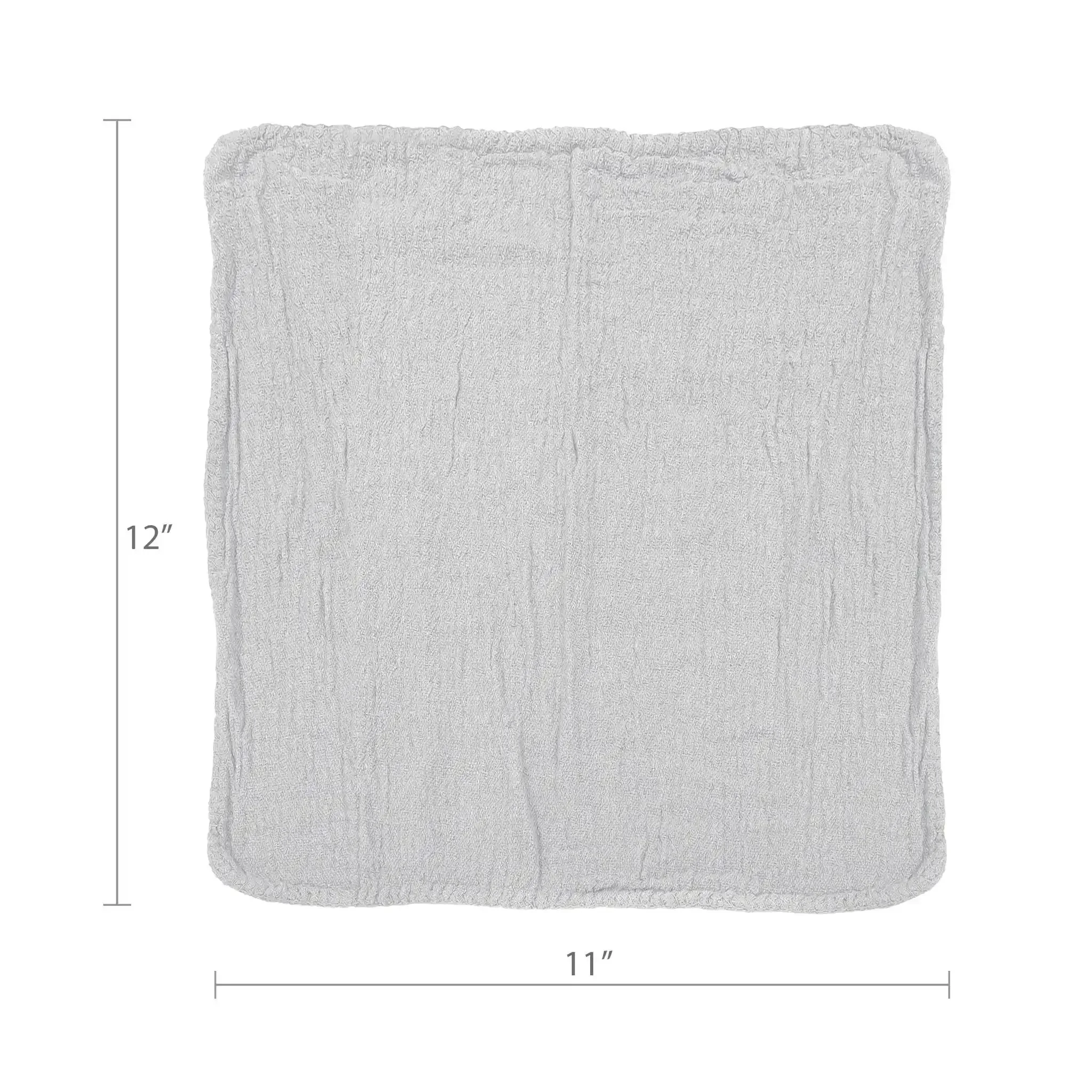 Absorbent Cotton Shop Towels 11x12 50 Pack Reusable Cleaning Rags For Auto Garage Home Kitchen Use Wipe Spills Grease Oil Grime And Dirt With High Absorbency And Durability - Image 5