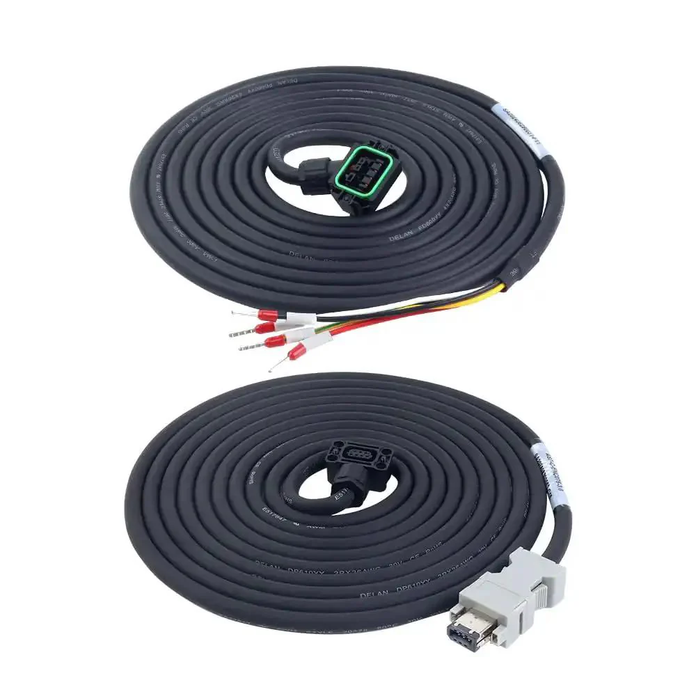 AC Servo Motor Kit A6 Series 750W With 3000 RPM 2.39 Nm 17 Bit Absolute Encoder IP67 Includes 750W Pulse RS485 Analog Driver And 3 Meter Motor Cable For Beefed Up High Torque Automation - Image 6
