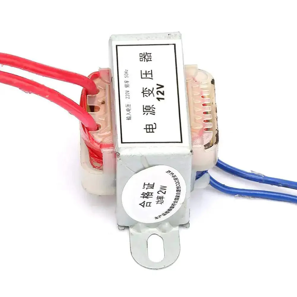 AC To AC Isolation Power Transformer, 220V Input To 12V And 24V Output, 50Hz, 2W, Single Phase EI Core, Vacuum Impregnated Insulation, High Temperature And Pressure Resistance, Great For DIY Electronics, Industrial Grade - Image 2