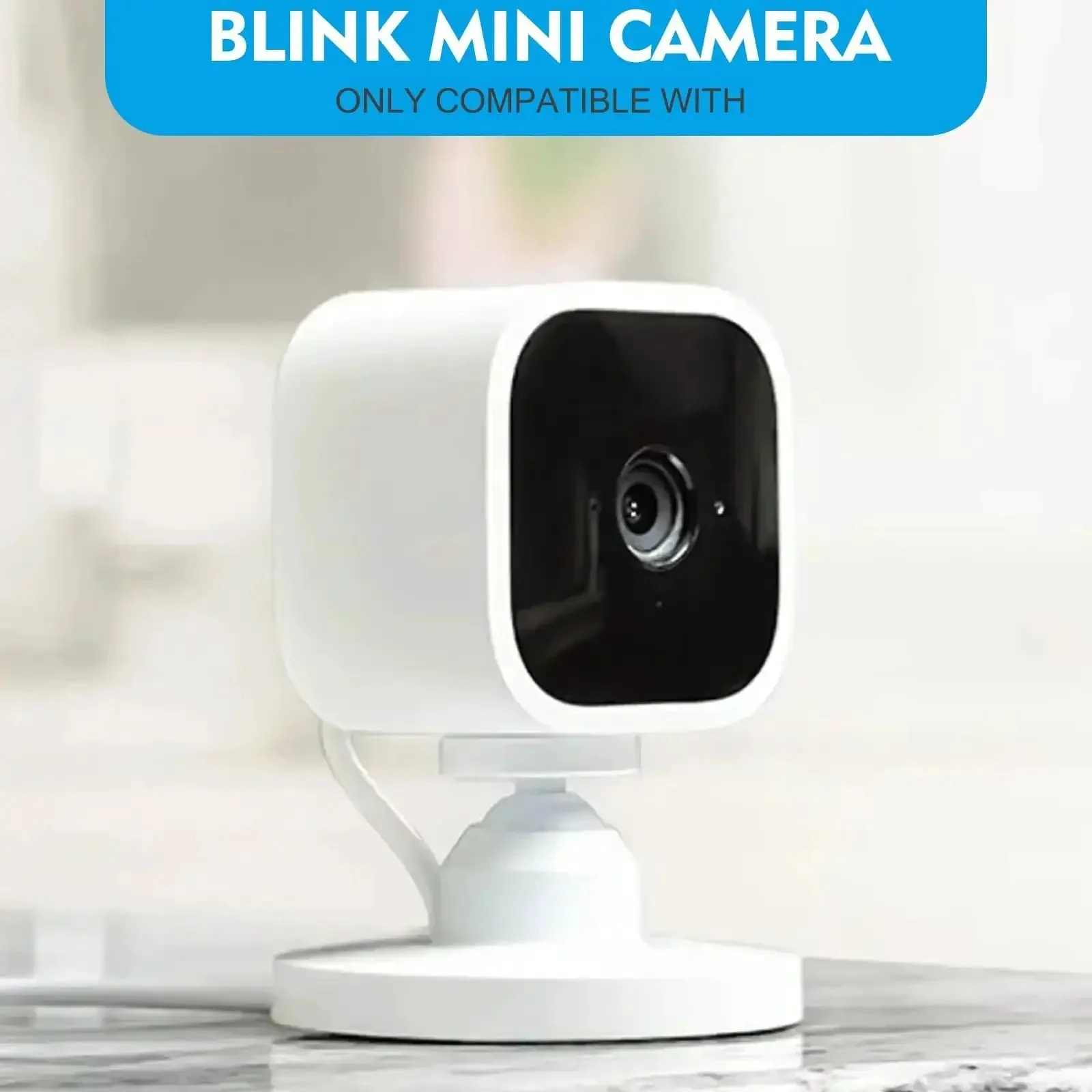 Adhesive Wall Mount Bracket For Blink Mini Indoor Camera No Drill No Screws Damage-Free Easy Install 2 Pack Stick-On Home Security Accessory For Living Room Hallway Bedroom With Clean Cable Management - Image 8