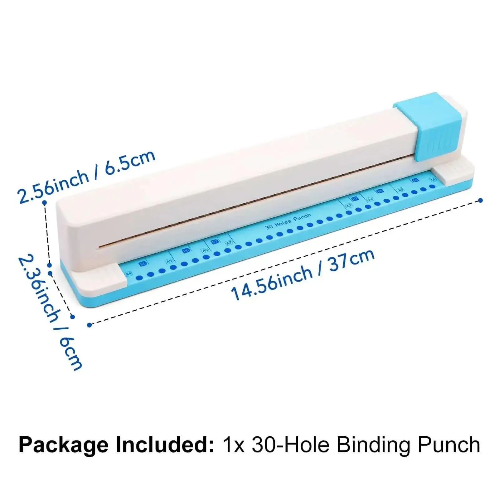 Adjustable 30 Hole Binding Punch For Discbound Notebooks And Journals Portable Hand Operated Puncher For Planners Calendars To Do Lists And School Projects No Fuss With Clear Scale Guide And Easy Setup - Image 9