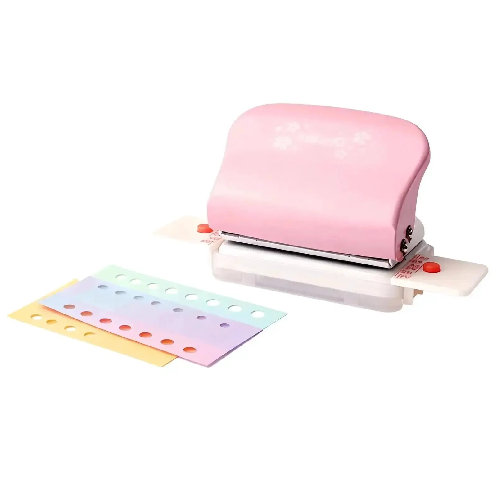 Adjustable 6 Hole Punch For Diary Planner And Binder Pages, 5.5mm Round Holes, 6-Sheet Capacity, Fits A5 A6 A7 Paper, Positioning Mark, Ideal For DIY Bookbinding, Refill Pages, Home Office And Craft Projects