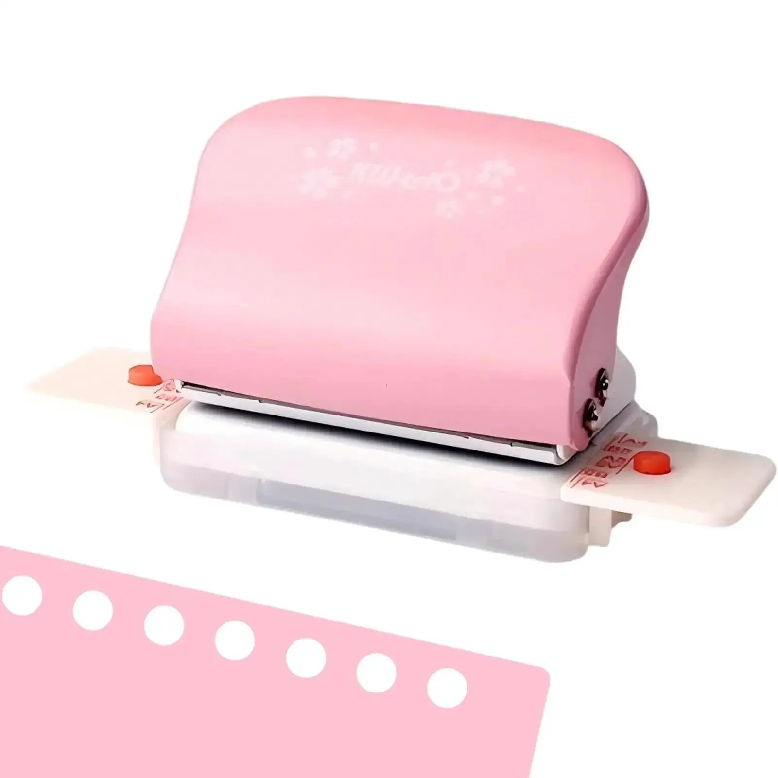 Adjustable 6 Hole Punch For Diary Planner And Binder Pages, 5.5mm Round Holes, 6-Sheet Capacity, Fits A5 A6 A7 Paper, Positioning Mark, Ideal For DIY Bookbinding, Refill Pages, Home Office And Craft Projects - Image 2