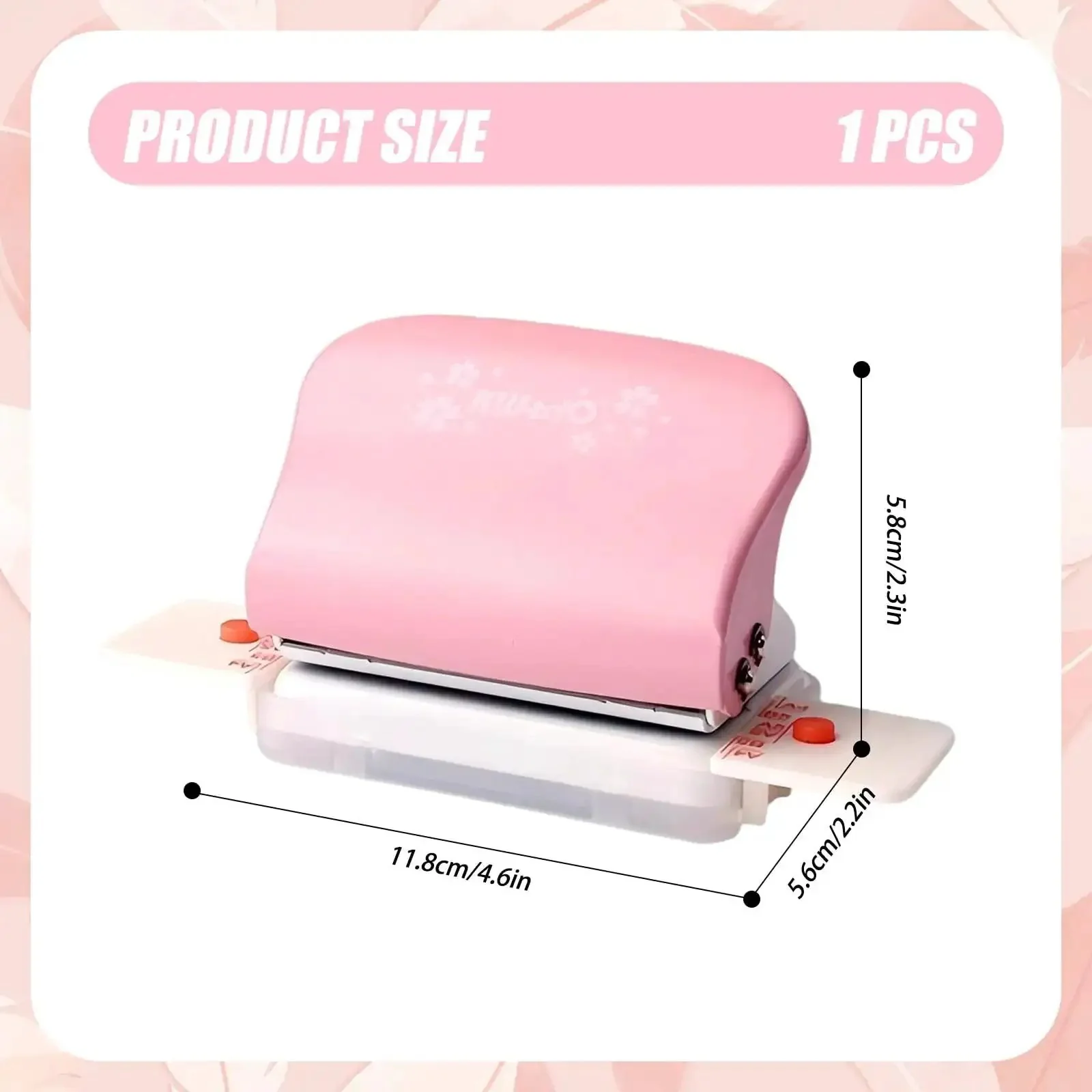 Adjustable 6 Hole Punch For Diary Planner And Binder Pages, 5.5mm Round Holes, 6-Sheet Capacity, Fits A5 A6 A7 Paper, Positioning Mark, Ideal For DIY Bookbinding, Refill Pages, Home Office And Craft Projects - Image 6