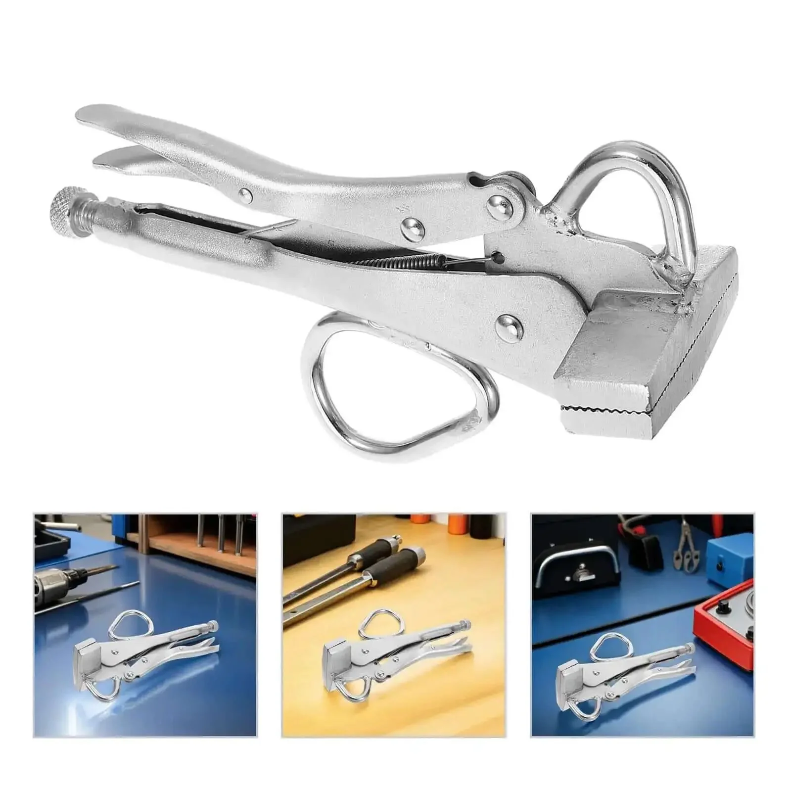 Adjustable Auto Body Dent Repair Pulling Plier Clamp For Sheet Metal Locking Welding Clamp With A Grippy Firm Grip For Welding Pulling And Metal Panel Repair After Collisions Portable And Easy To Use - Image 3