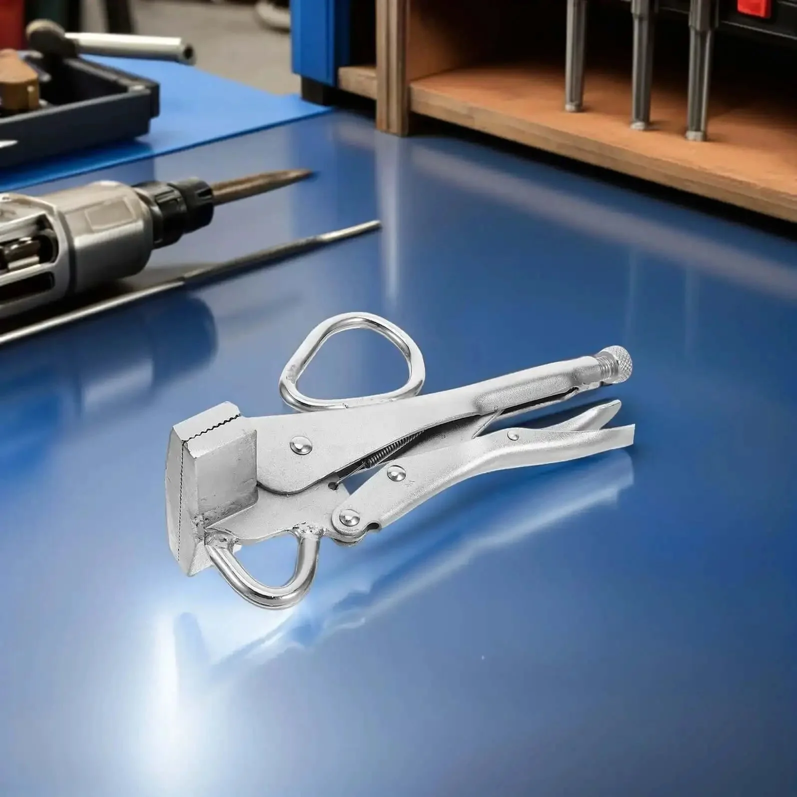 Adjustable Auto Body Dent Repair Pulling Plier Clamp For Sheet Metal Locking Welding Clamp With A Grippy Firm Grip For Welding Pulling And Metal Panel Repair After Collisions Portable And Easy To Use - Image 6