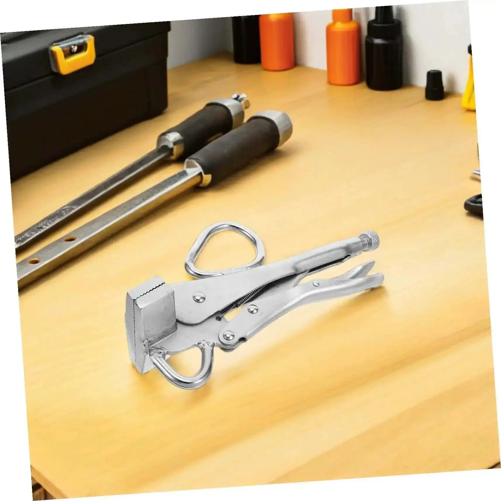 Adjustable Auto Body Sheet Metal Clamp Tool For Welding And Repair Tough As Nails Locking Pliers With Wide Flat Duckbill Design For Vehicle Maintenance And Metalworking Ideal For Pulling Bending And Panel Alignment - Image 6