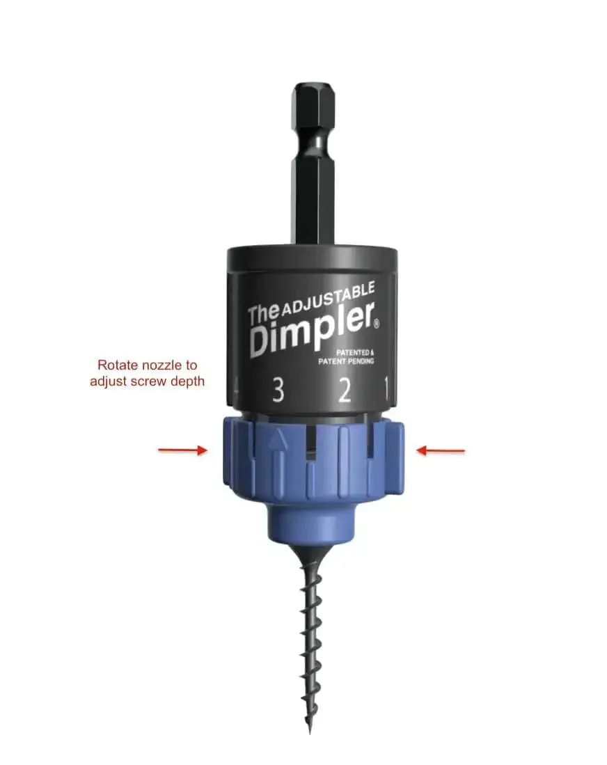 Adjustable Drywall Bit And Screw Gun Attachment Turns Any Drill Into A Drywall Screw Gun Or Deck Screwdriver With Magnetic Bit Holder For Fast, Accurate And Consistent Fastening - Image 3