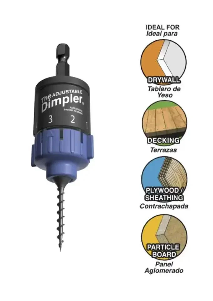 Adjustable Drywall Bit And Screw Gun Attachment Turns Any Drill Into A Drywall Screw Gun Or Deck Screwdriver With Magnetic Bit Holder For Fast, Accurate And Consistent Fastening - Image 5