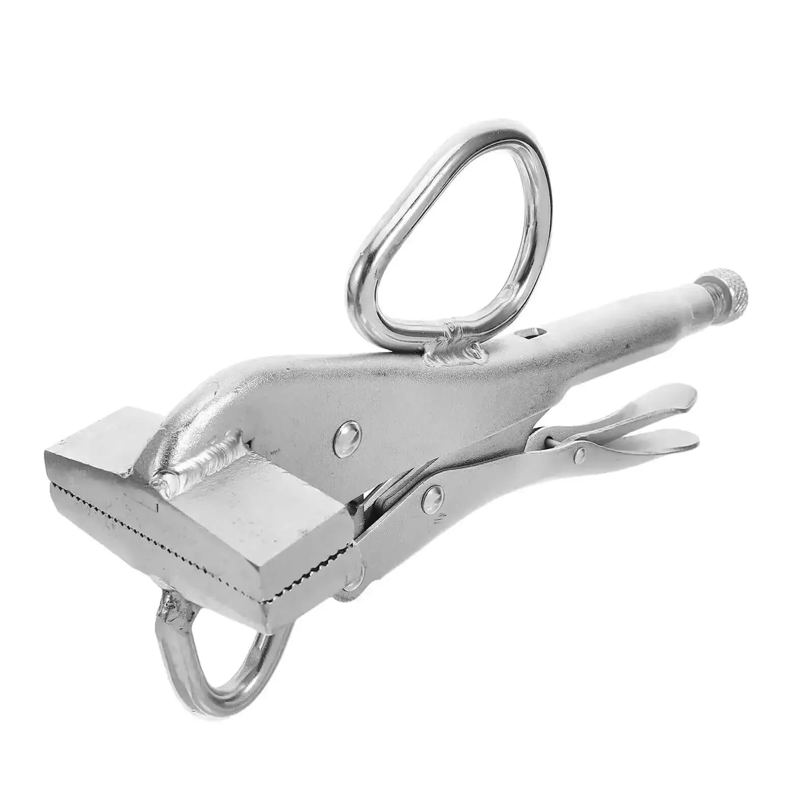 Adjustable Locking Sheet Metal Clamp Plier With Wide Flat Duckbill For Auto Body Repair And Welding Heavy Duty Steel Construction For Bending Crimping And Pulling