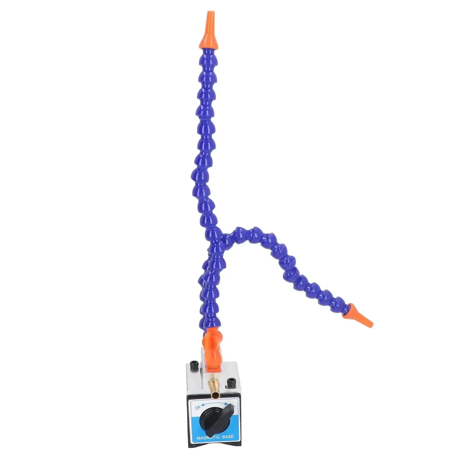 Adjustable Magnetic Coolant Pipe Holder With 60mm Base And G1/4 To G1/2 Hose Fittings For CNC Machine Tool Cooling Systems, No Tool Needed Magnetic Mount For Secure And Hassle Free Pipe Routing
