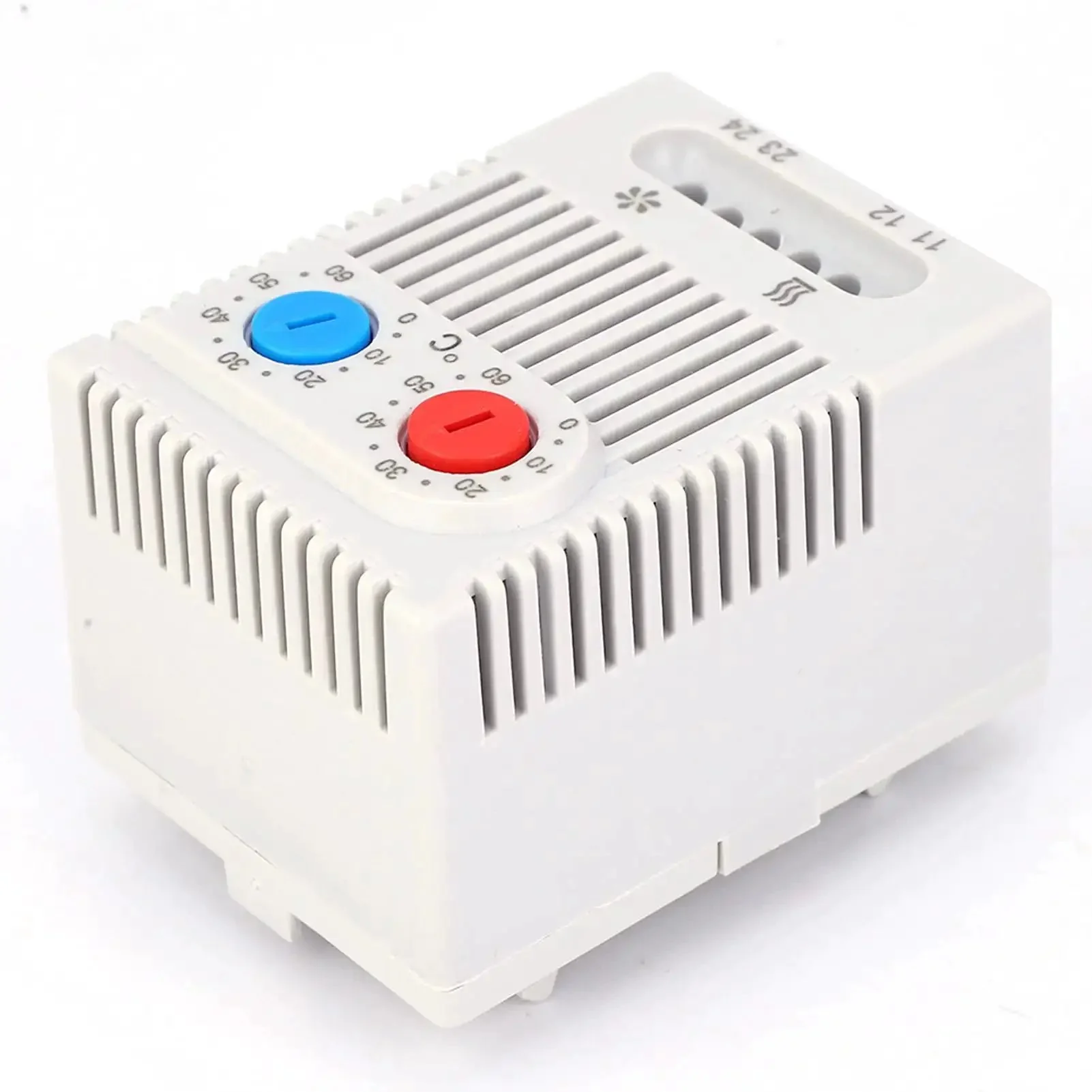 Adjustable Mechanical Thermostat Switch For Industrial Use, Built Tough, Impact Resistant Housing, 35mm DIN Rail Mount, Precise 0 To 60 C Temperature Control, Chemically Resistant, Ideal For Labs, Workshops, And Factories, Model ZR011 - Image 3