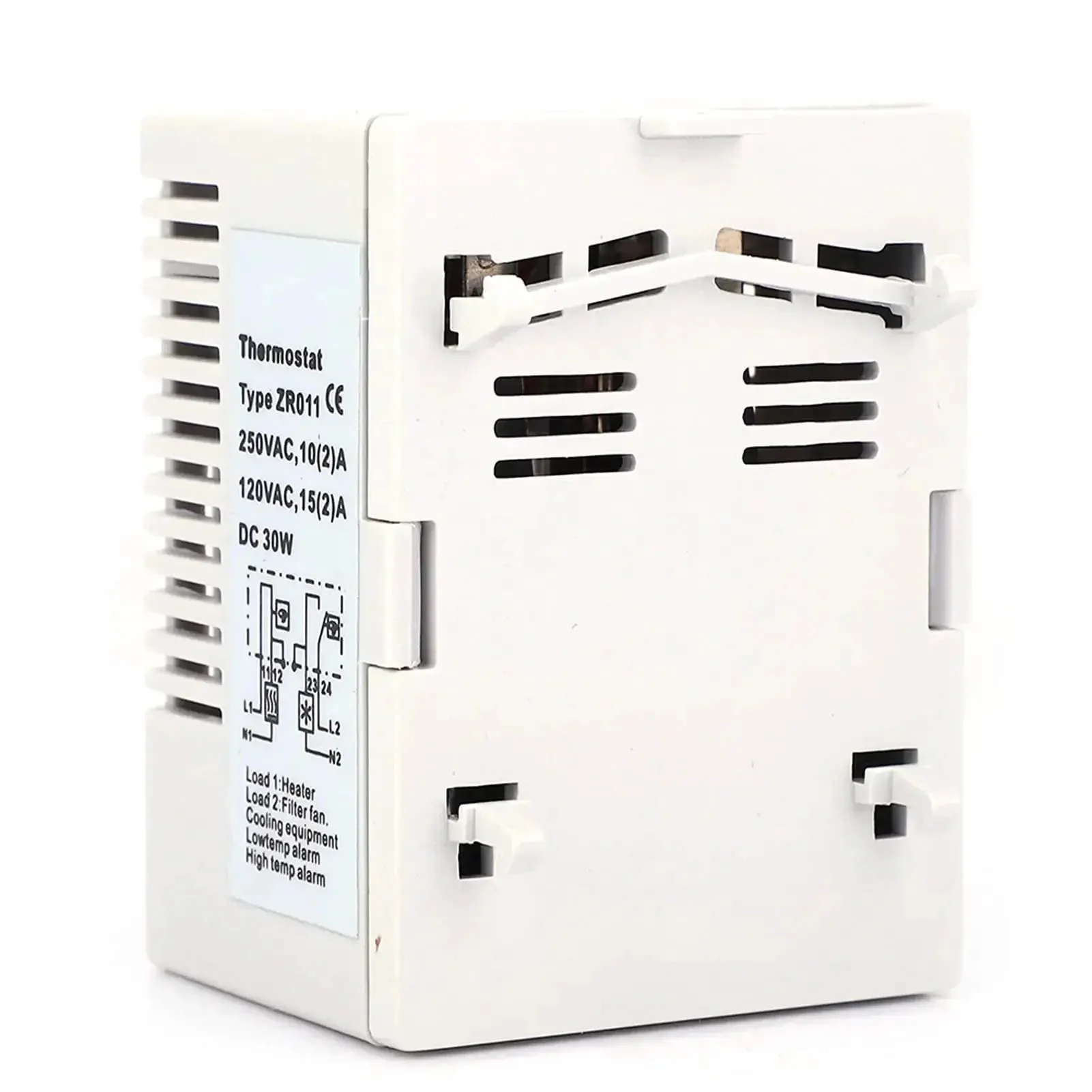 Adjustable Mechanical Thermostat Switch For Industrial Use, Built Tough, Impact Resistant Housing, 35mm DIN Rail Mount, Precise 0 To 60 C Temperature Control, Chemically Resistant, Ideal For Labs, Workshops, And Factories, Model ZR011 - Image 4