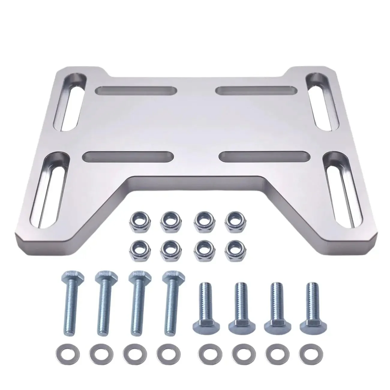 Adjustable Mini Bike Mounting Plate Adapter Bracket For 79Cc 97Cc 100Cc Coleman CT100U CC100X Baja DoodleBug DB30 Motovox MBX10 MBX11 For Predator 212Cc Tecumseh 4 Stroke Engines Aluminum Alloy Build That Keeps Your Engine Solid And Reduces Vibration