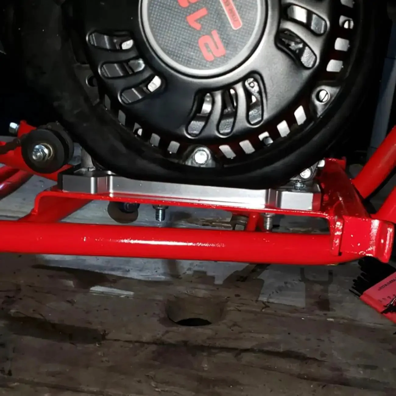 Adjustable Mini Bike Mounting Plate Adapter Bracket For 79Cc 97Cc 100Cc Coleman CT100U CC100X Baja DoodleBug DB30 Motovox MBX10 MBX11 For Predator 212Cc Tecumseh 4 Stroke Engines Aluminum Alloy Build That Keeps Your Engine Solid And Reduces Vibration - Image 2