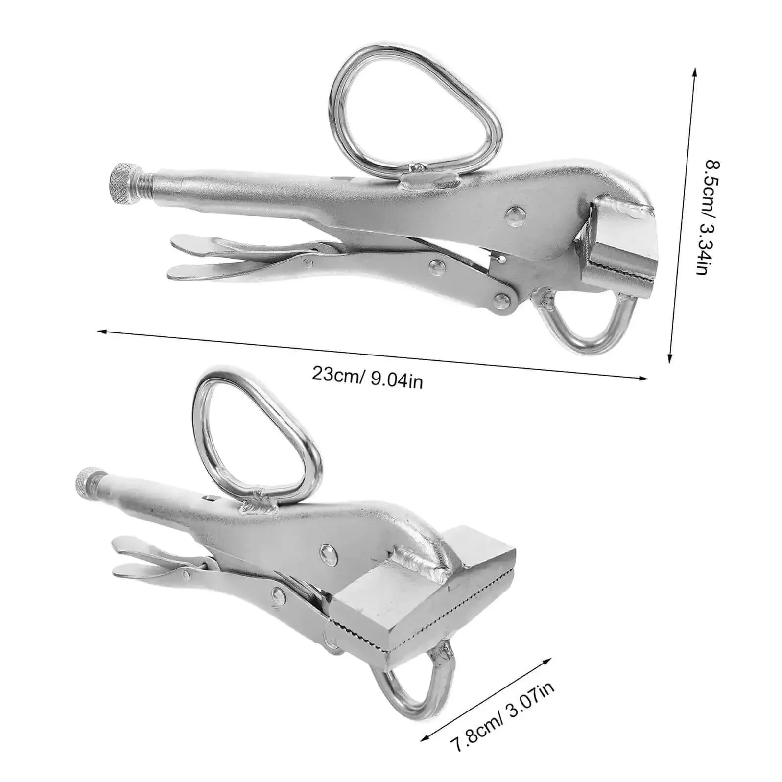 Adjustable Pro Grade Pulling Plier Clamp For Auto Body Repair With Wide Duckbill Jaws Heavy Duty Locking Sheet Metal Clamp For Steel Welding Vehicle Maintenance Tool For Auto Body Panel Fastening And Repair - Image 9