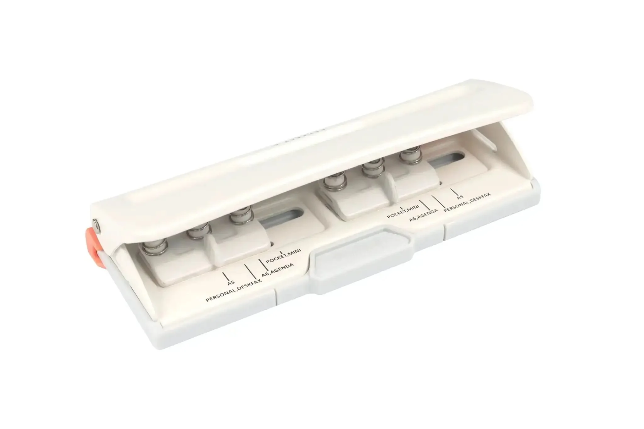 Adjustable Six Hole Punch For Pocket Journals And Planners, 8 Sheet Capacity, Fits Mini And Standard Paper Sizes From A3 To A6, Agenda Pages, Personal Planners, Desktop Crafting Tool You Can Depend On