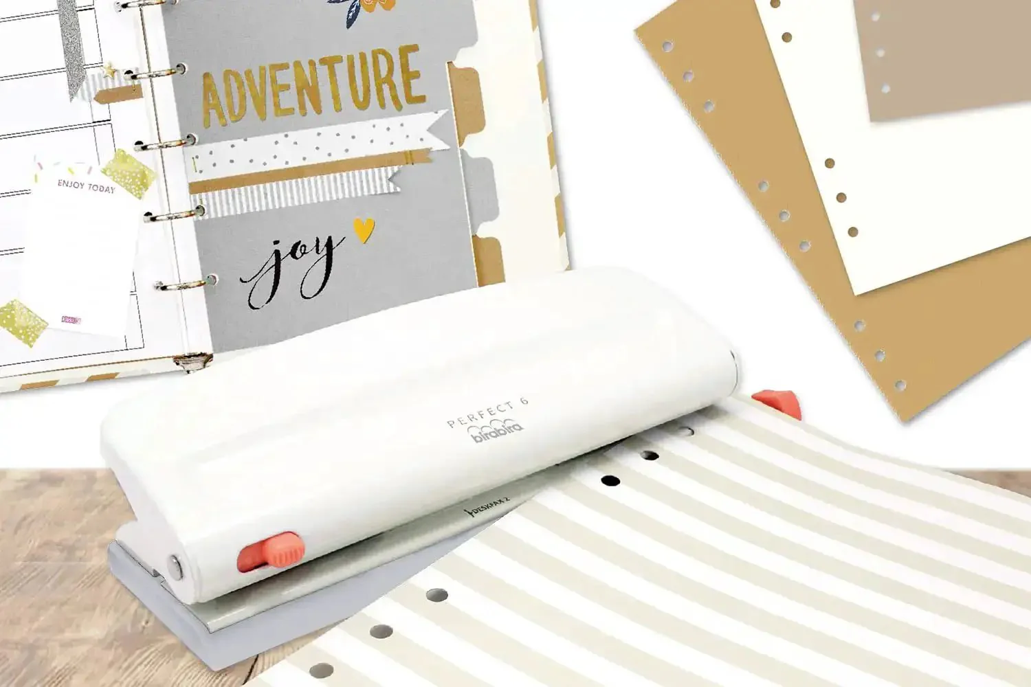 Adjustable Six Hole Punch For Pocket Journals And Planners, 8 Sheet Capacity, Fits Mini And Standard Paper Sizes From A3 To A6, Agenda Pages, Personal Planners, Desktop Crafting Tool You Can Depend On - Image 6