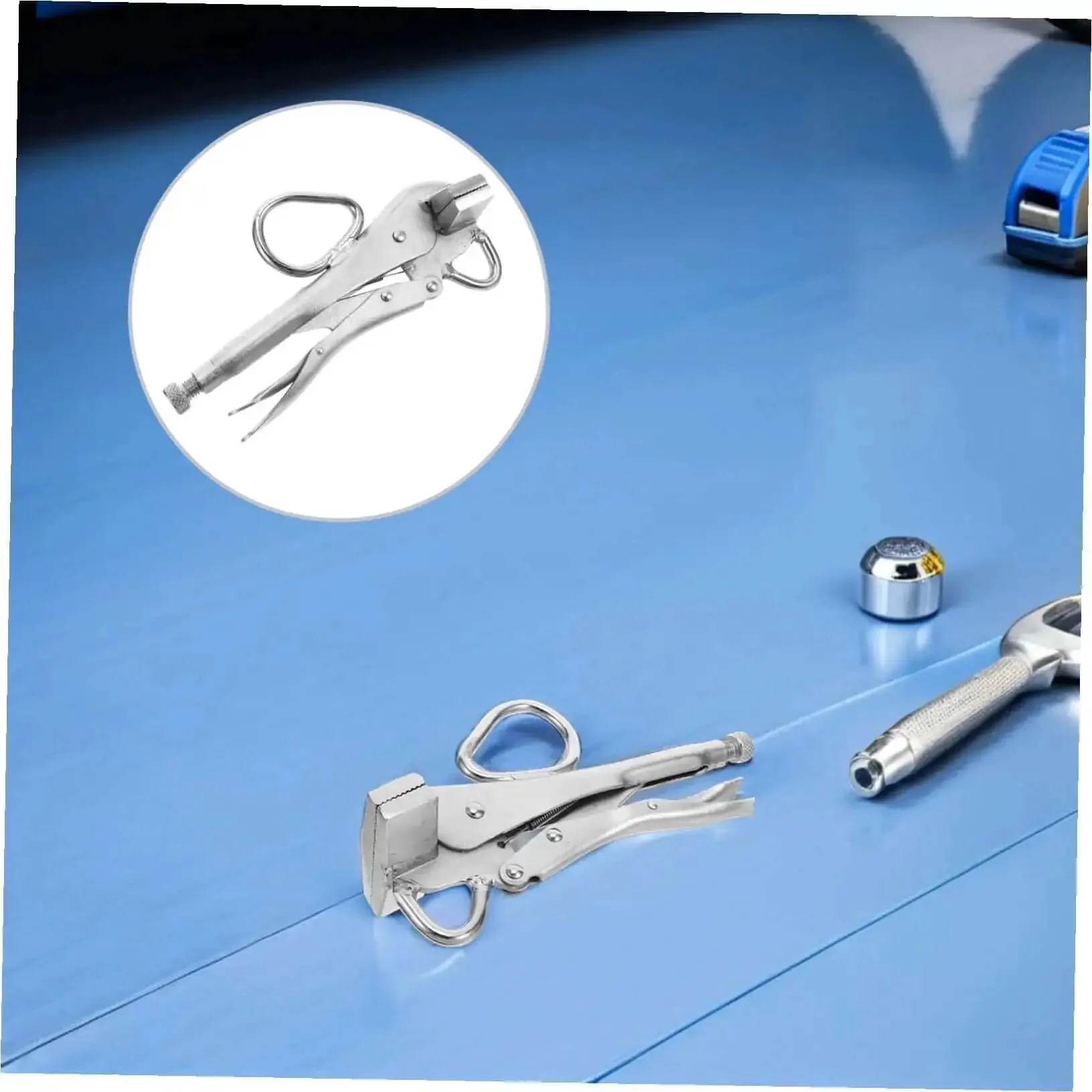 Adjustable Steel Vice Grip Plier For Automotive Sheet Metal Repair Pro Grade Heavy Duty Welding Clamp Auto Body Frame Pulling Wide Duckbill Locking Clamp For Car Dent Fixing And Panel - Image 3