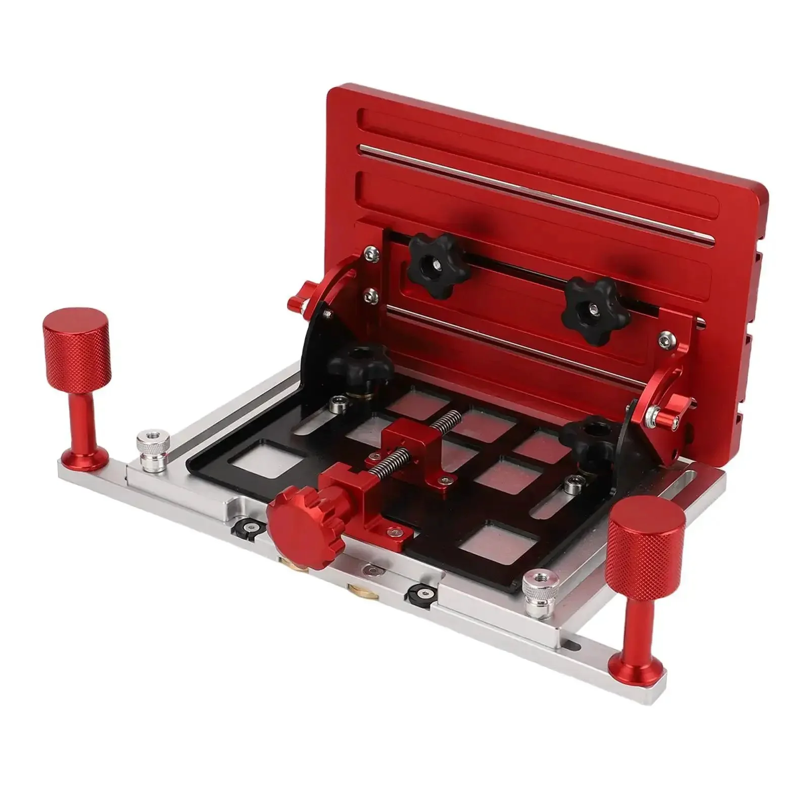 Adjustable Woodworking Backer Clamp For Table Saw Heavy Duty Aluminum Back Plate Holder Surface Clamp For Pro Grade Board Work Fits Various Board Sizes Easy Width Length And Position Adjustments - Image 6