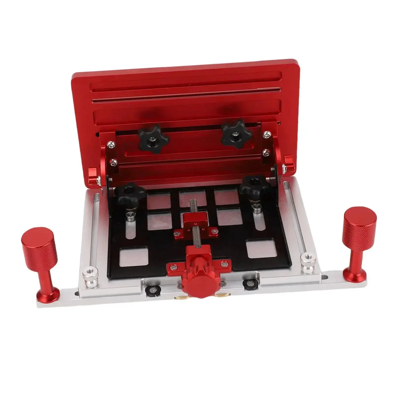 Adjustable Woodworking Backer Clamp For Table Saw Heavy Duty Aluminum Back Plate Holder Surface Clamp For Pro Grade Board Work Fits Various Board Sizes Easy Width Length And Position Adjustments - Image 7