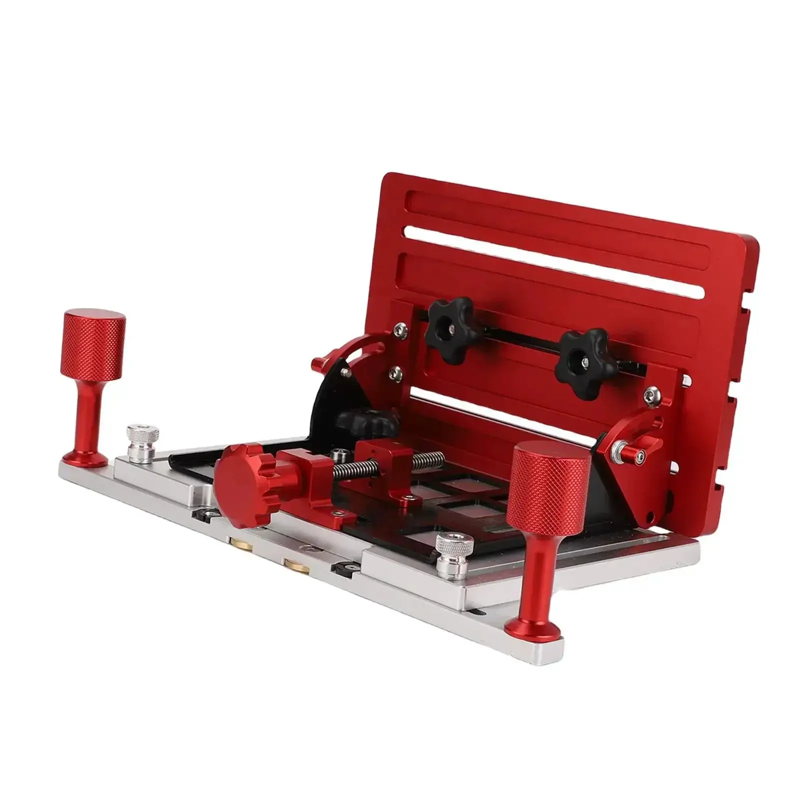 Adjustable Woodworking Backer Clamp For Table Saw Heavy Duty Aluminum Back Plate Holder Surface Clamp For Pro Grade Board Work Fits Various Board Sizes Easy Width Length And Position Adjustments - Image 8