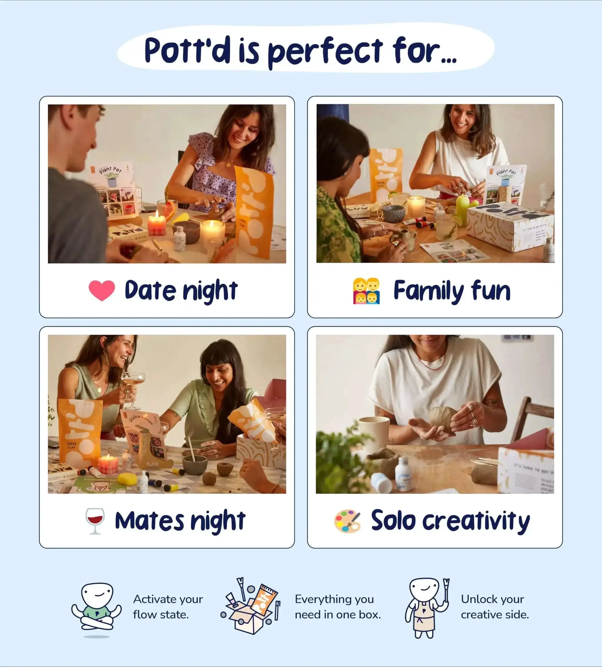 Air Dry Clay Kit For Adults Beginners Home Pottery Craft Set With Tools Paints Brushes Sealant And Step By Step Guides For Relaxing Creative Projects You Can Do At Home Easy As DIY Vibes - Image 2