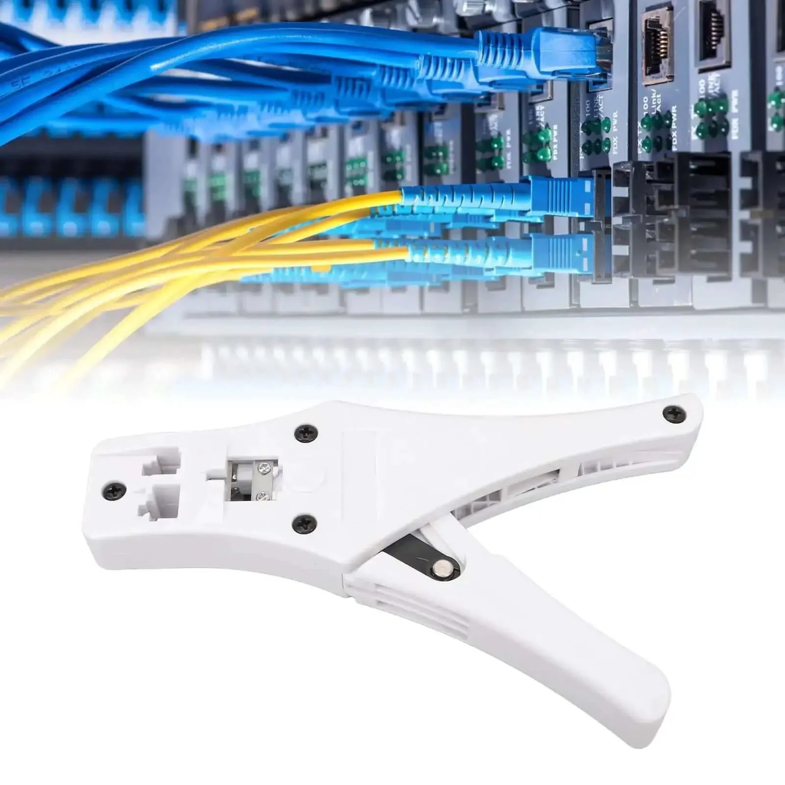 All Day Pro Grade Crimping Tool With Comfortable Ergonomic Handle For Quick Ethernet Cable Work Wide Compatibility With 4P 6P 8P RJ45 Connectors Premium Blades For Clean Reliable Network Wiring - Image 6