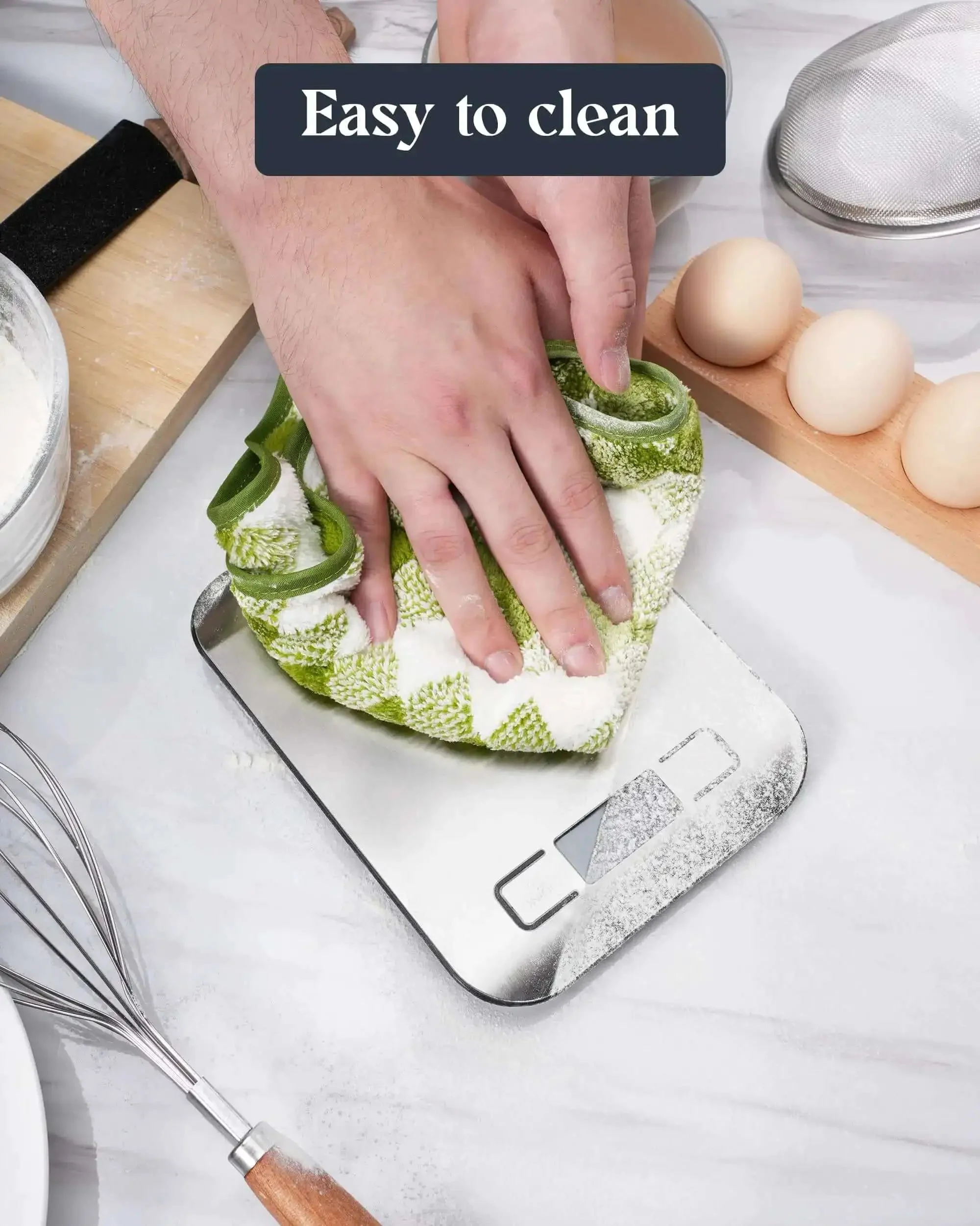 All In One 11 Pound Digital Kitchen Scale With Six Unit Modes G Kg Lb Oz Ml Milk Ml And Tare Function, Compact Stainless Steel Design For Baking, Meal Prep, Healthy Cooking And Precise Recipe Conversions - Image 2