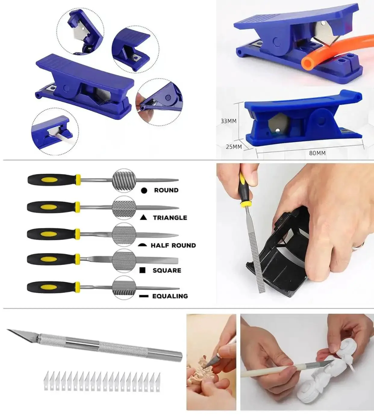 All In One 124 Piece 3D Printer Tool Kit With Carry Case For Finishing Cleaning Nozzles Trimming And Sanding Pro Grade Mini Rotary Tool And Modeler Tools For Easy Print Cleanup And Maintenance - Image 6