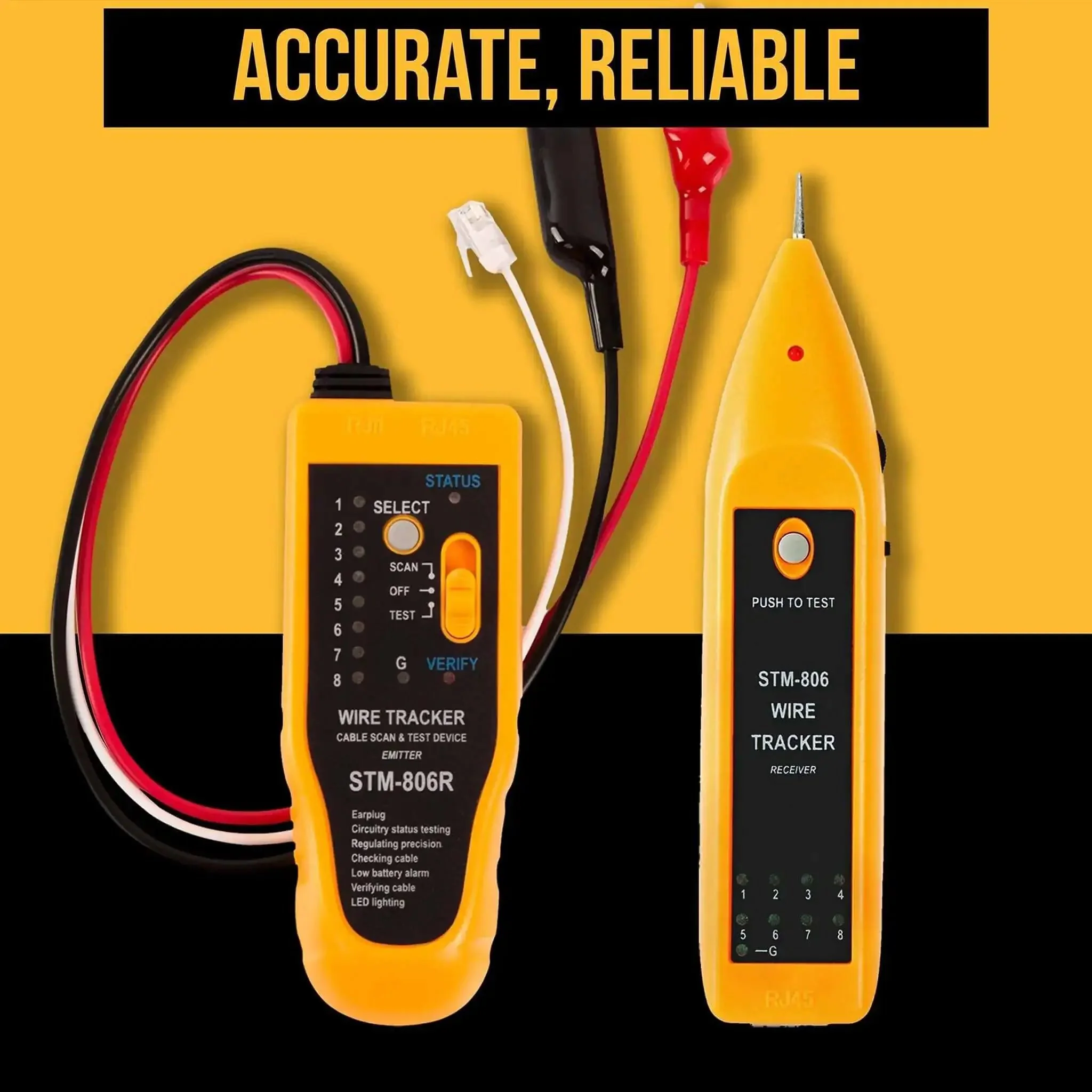 All-In-One 15-In-1 Network Tool Kit For Ethernet Cabling Pro Grade RJ45 Crimp Tool Cat5 Cat6 Tester Wire Stripper Cutter Twisting Tool Punch Down Tool Screwdriver Knife In A Lightweight Portable Case - Image 5