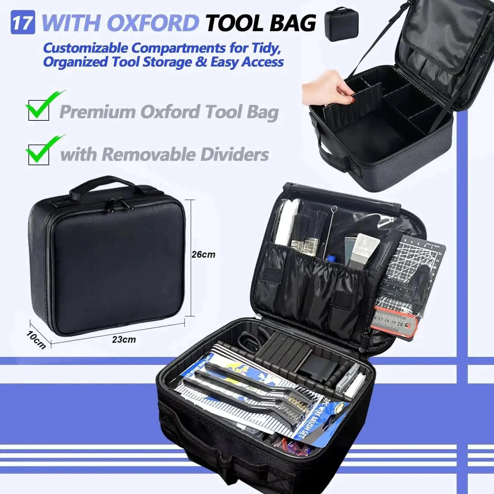 All In One 262 PC 3D Printer Tool Set With Tool Bag For Removal Trimming Finishing Sanding Cleaning And Scraping Pro Grade Nozzle Cleaning Kit Plus Mini Electric Grinder For Full Process Modeling - Image 2