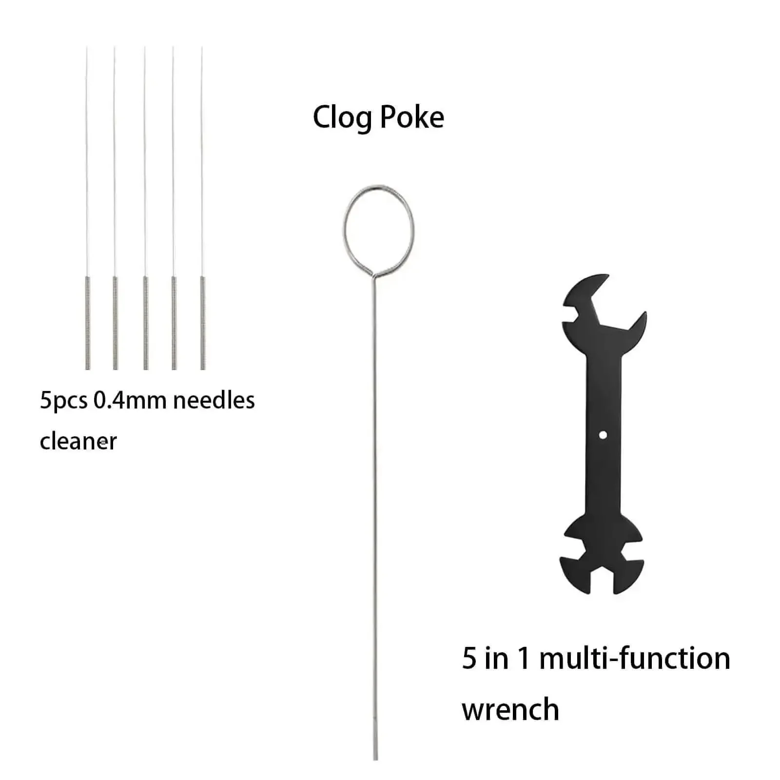 All In One 3D Printer Tool Kit For A1 And A1 Mini Pro Grade Maintenance Set With Clog Poke Silicone Socks PTFE Tube Wrenches Screwdrivers Tweezers Pliers Nozzle Wipers And Extra Cleaning Tools - Image 8