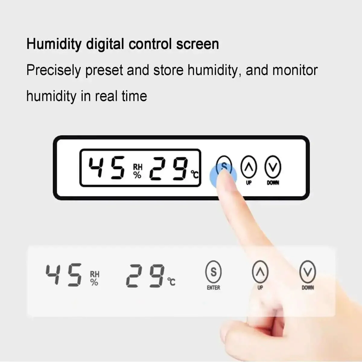 All In One 70L Filament Dryer Box For 3D Printing Auto Humidity Sensor Dehumidify With PTC Heating Holds 10 To 12 Rolls Of 1Kg Filaments Anti Moisture Storage Keeps Spools Dry And Ready To Print - Image 4