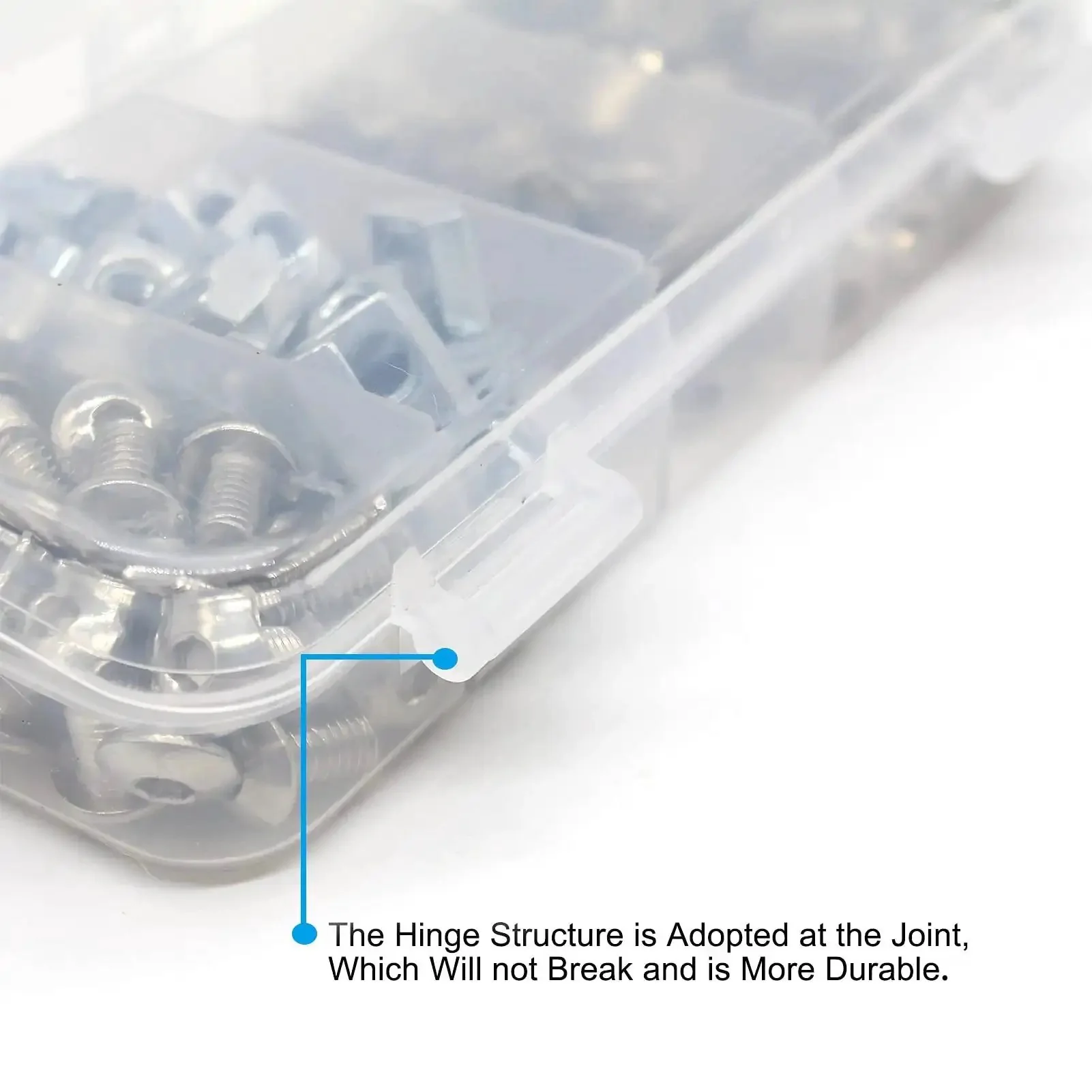 All In One Aluminum Extrusion Hardware Kit With 200Pcs M5 T Slot Nuts Bolts And Screws For 20x20 2020 2040 Profiles In A Clear Organizer Case Includes One Handy Wrench And Organized Storage For Easy Assembly - Image 3