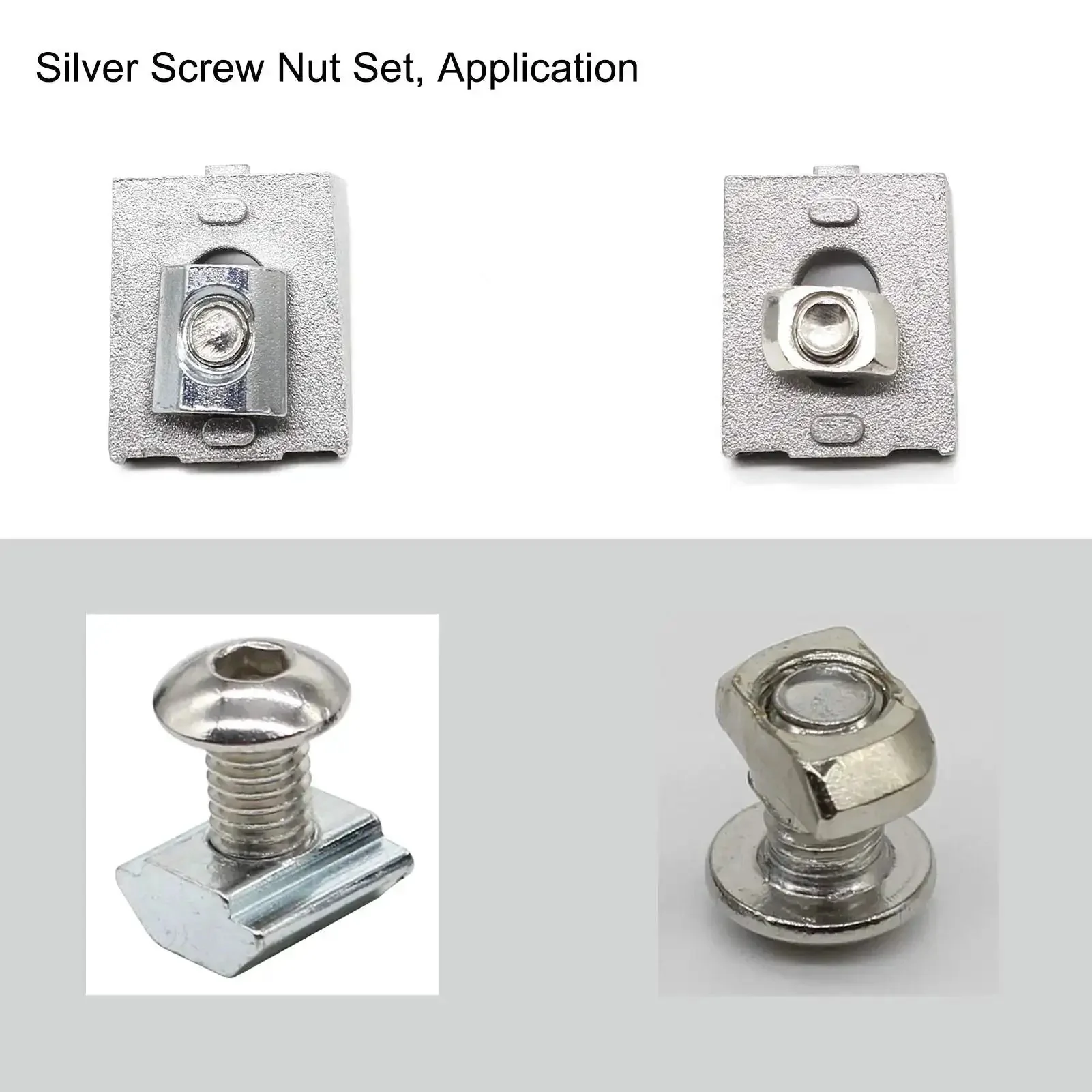 All In One Aluminum Extrusion Hardware Kit With 200Pcs M5 T Slot Nuts Bolts And Screws For 20x20 2020 2040 Profiles In A Clear Organizer Case Includes One Handy Wrench And Organized Storage For Easy Assembly - Image 4