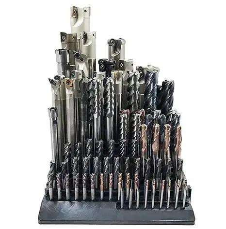 All In One CNC Tool Storage Case For Milling Cutters Reamers And Drill Bits Organizer With Screwdriver Bits And Tap Holder Durable PP Construction Keeps Tools Neat And Ready To Grab - Image 2