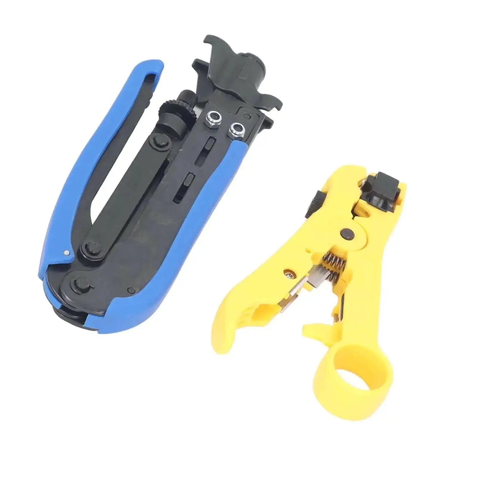 All In One Coax Cable Tool Kit With Adjustable F Head And Anti Slip Grip For RG6 RG59 RG11 And 75 Ohm F Connectors Includes 20 RG6 F Compression Connectors And Precision Wire Stripper For Indoor Use - Image 3