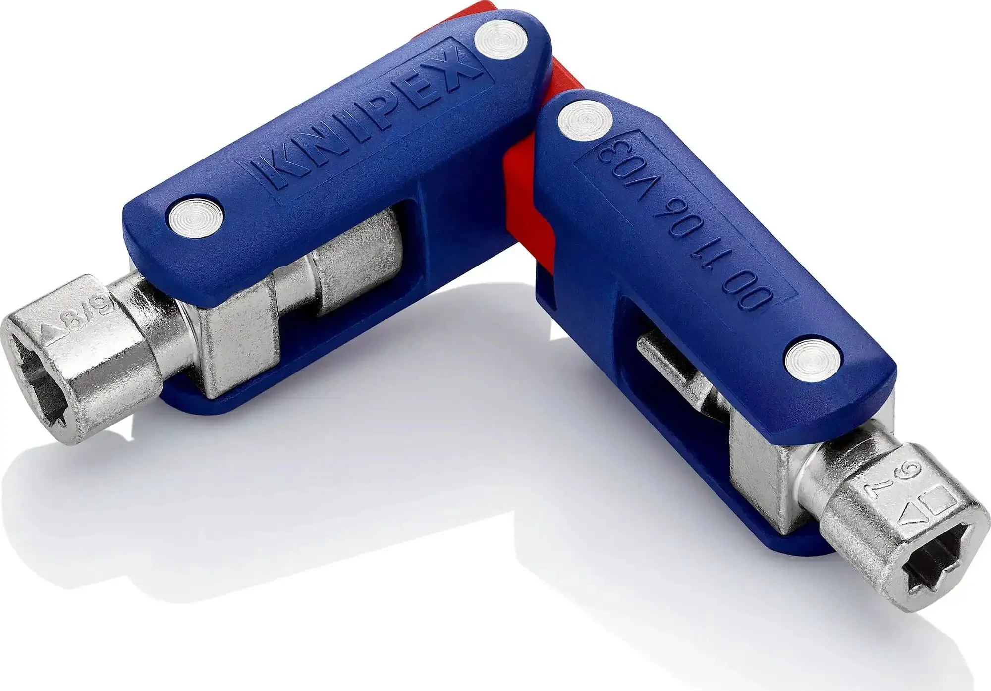 All-In-One DoubleJoint Control Cabinet Key 62 mm With Magnetized One Quarter Inch Bit Adapter, Four Zinc Die-Cast Profiles In One Key, Handy Self-Service Card Or Blister Pack, 97 mm Length For Electrical Gas Water HVAC And Building Installations - Image 4